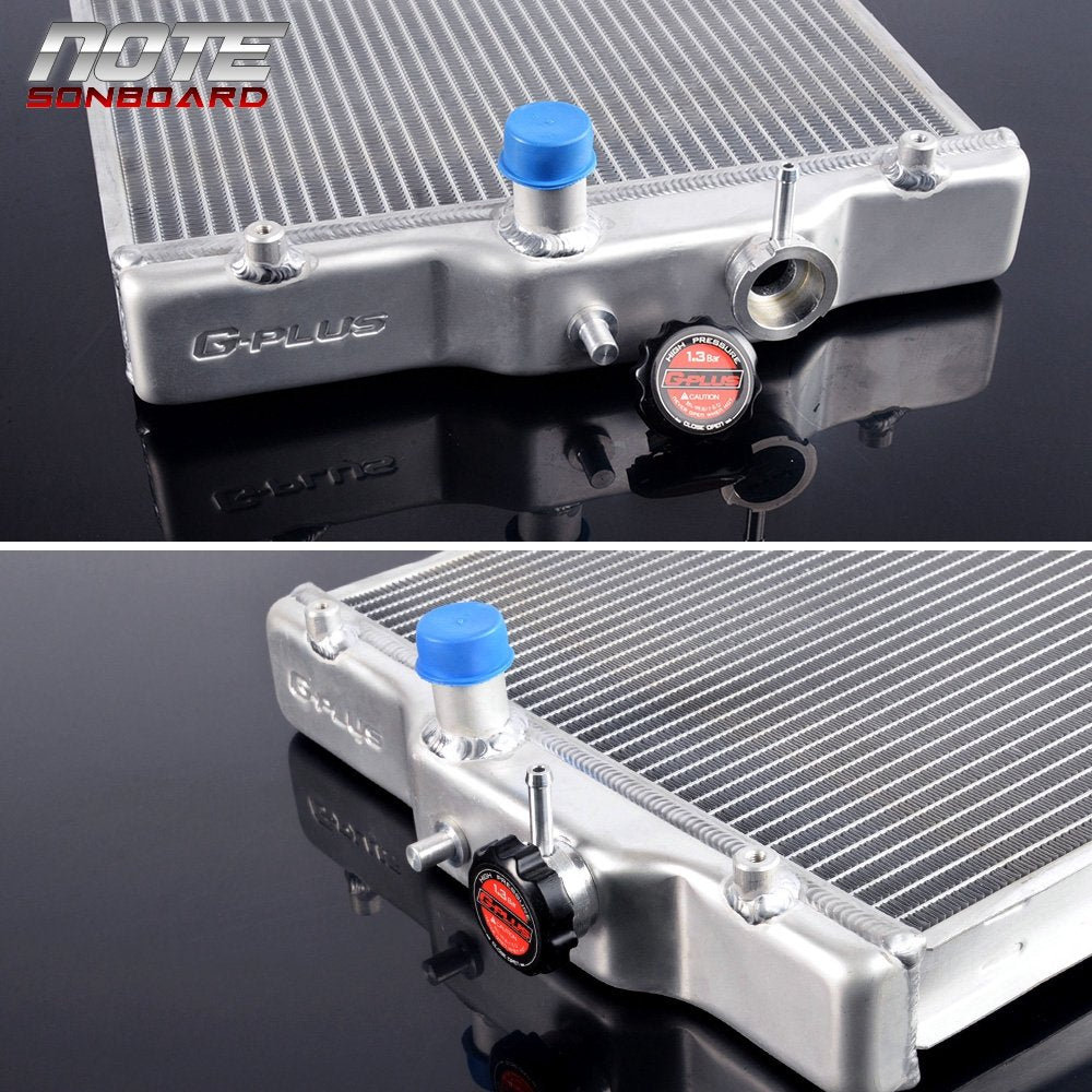 3Row 52MM Aluminum Radiator, Compatible with 92-00 Honda Civic D15 D16 EG EK (In/Out 28mm)
