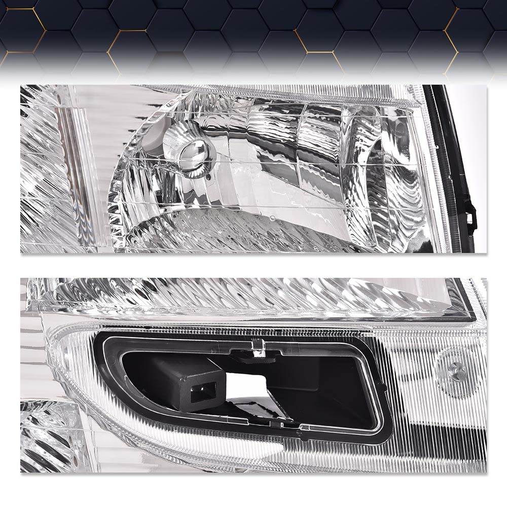 PIT66 Headlight Assembly Compatible with 2005-2009 Chevy Equinox Driver & Passenger Side Headlamps Replacement GM2503254 GM2502254