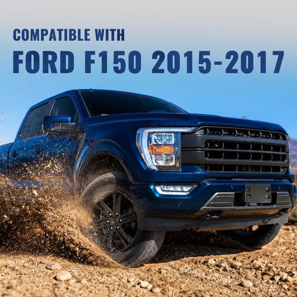 PIT66 Bumper License Plate, Fit 2015-2017 Ford F150