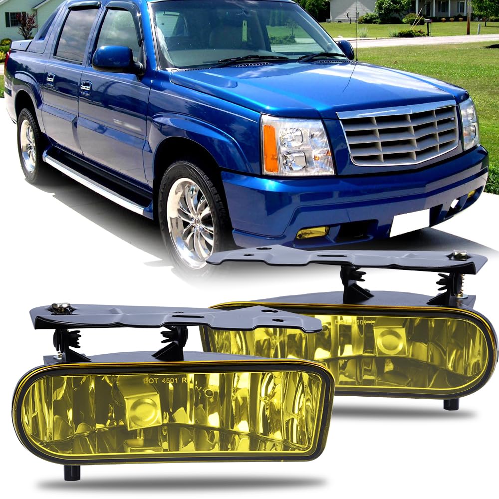 PIT66 Front Bumper Fog Lights Compatible with 2002-2006 Cadillac Escalade