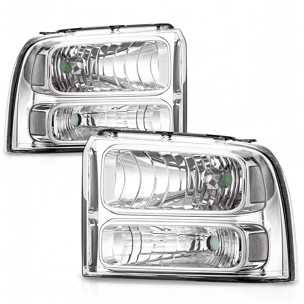 PIT66 Headlights Assembly Fit 2005-2007 Ford F250 F350 F450 F550 Super Duty