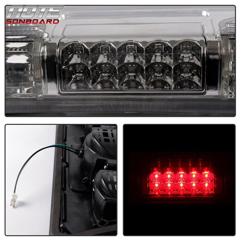 PIT66 LED 3rd Brake Light Fit F150 Lobo 04-08 Clear Housing