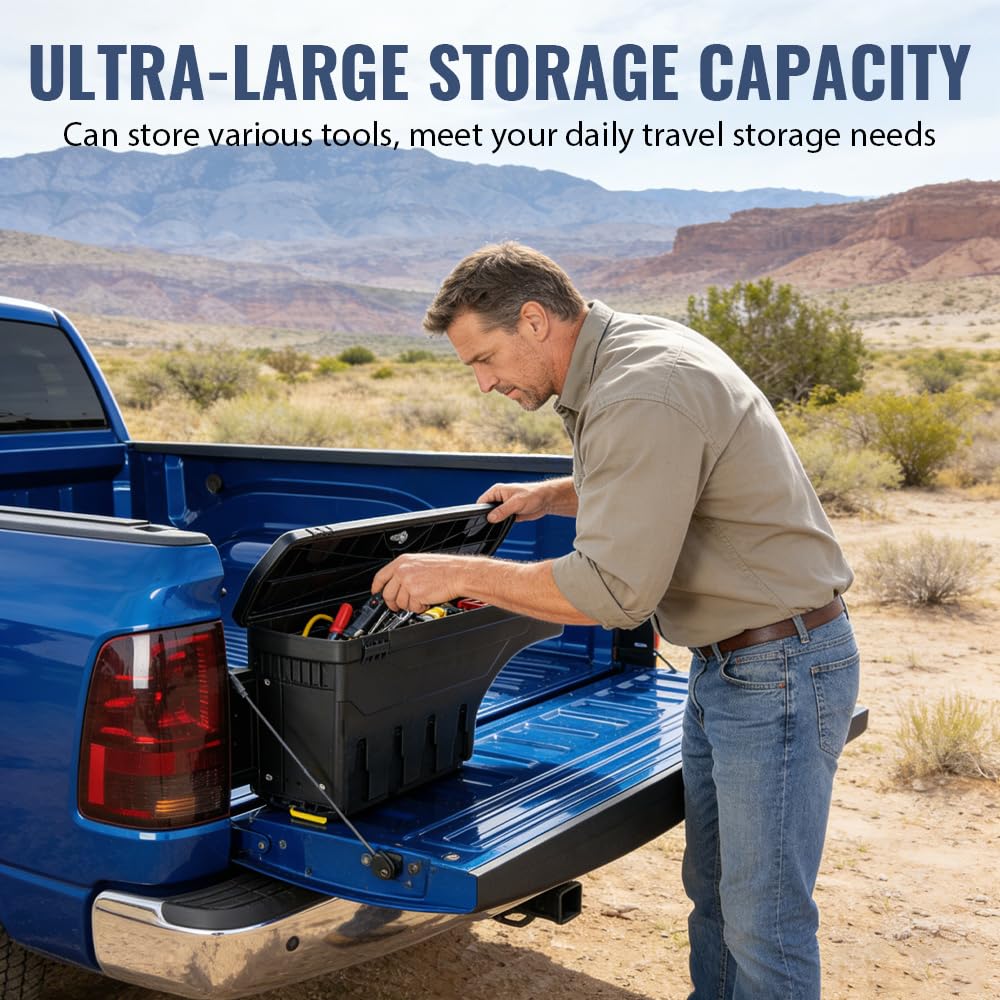 PIT66 Truck Bed Storage Box Left Right Fit Silverado & Sierra 1999-2007