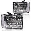 PIT66 Headlights Assembly Fit 2007-2013 GMC Sierra 1500, 07-14 2500 3500HD