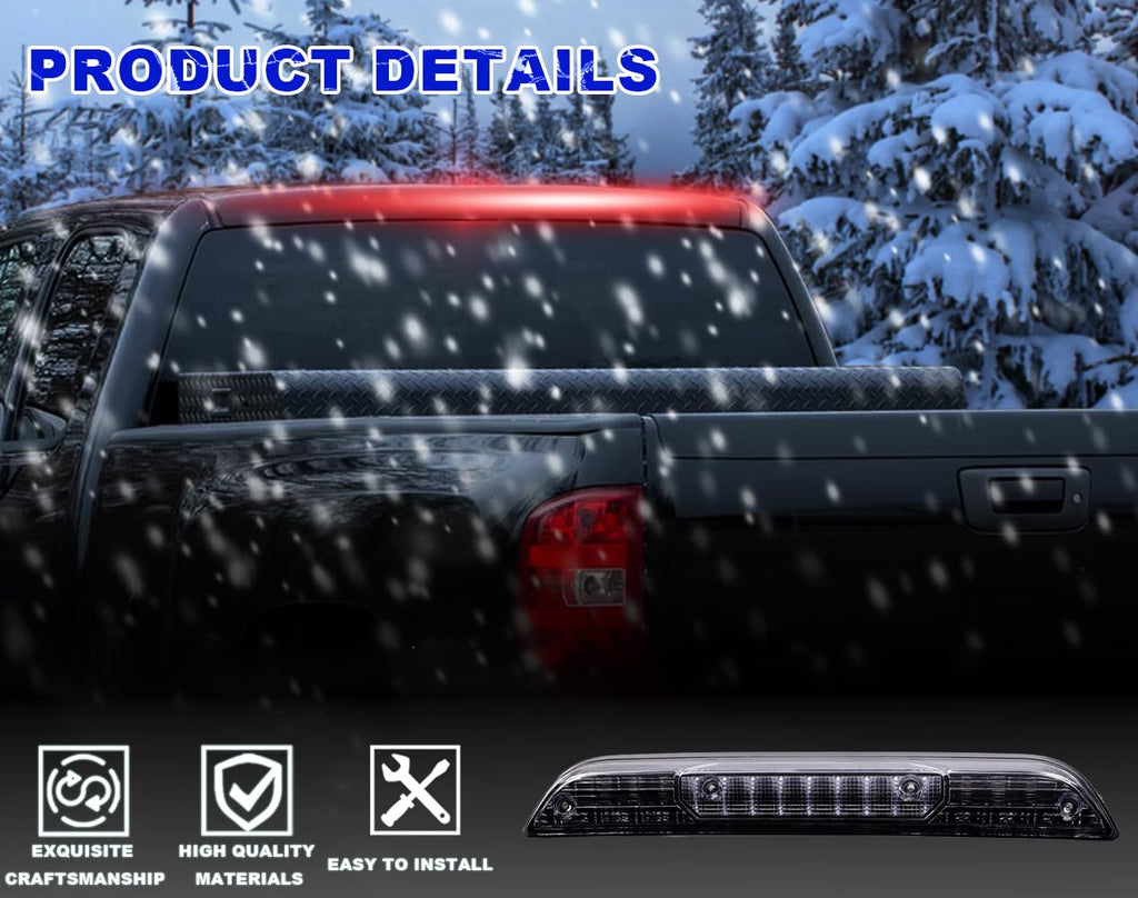 PIT66 LED 3rd Brake Light Fit 15-20 Ford F150 Black Housing