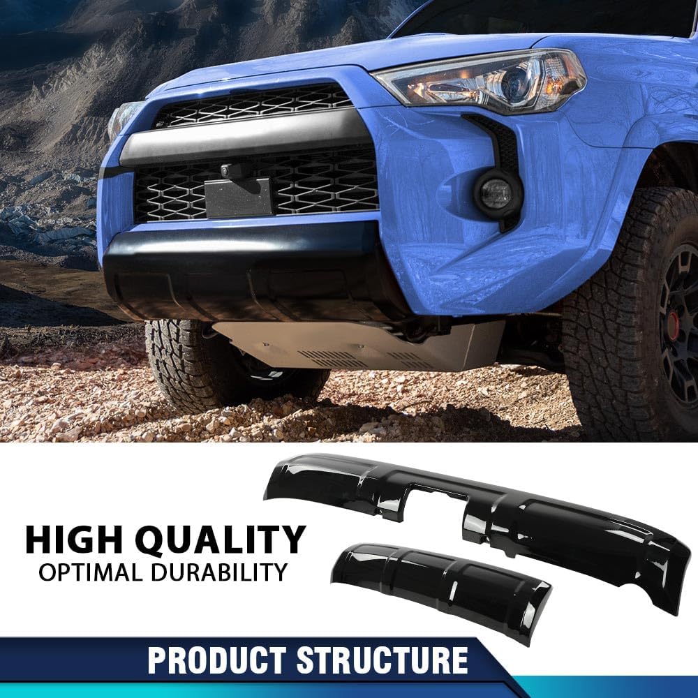PIT66 Front & Rear Lower Valance Panel Bumper Cover, Black