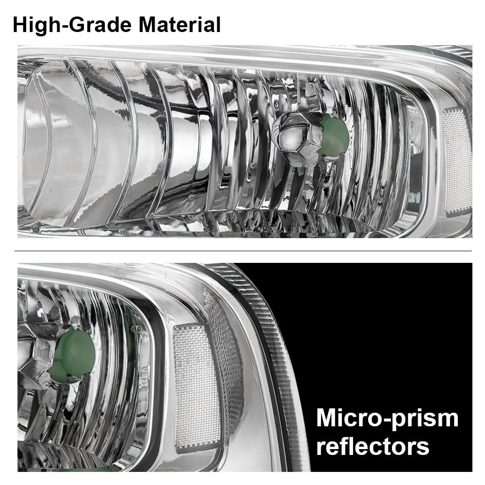 PIT66 Headlights Assembly Fit 2005-2007 Ford F250 F350 F450 F550 Super Duty