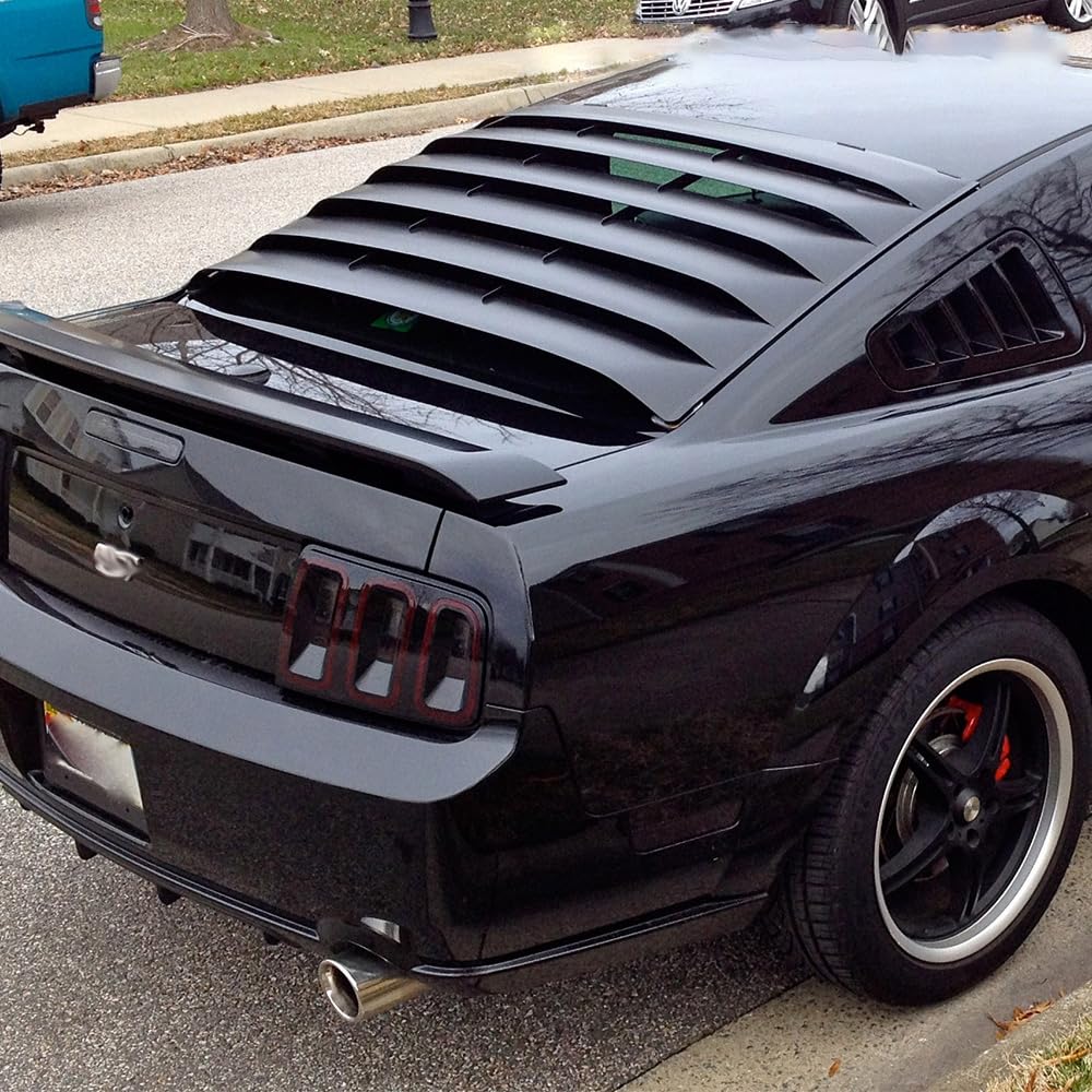 PIT66 1/4 Quarter Side Window Louver Scoop Cover Fit Ford Mustang 2005-2014