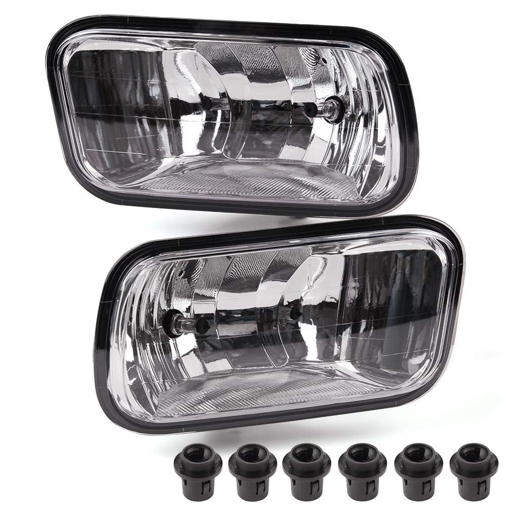 PIT66 Fog Light, 2PCS Front Left & Right Fog Lights Lamps Clear Lens