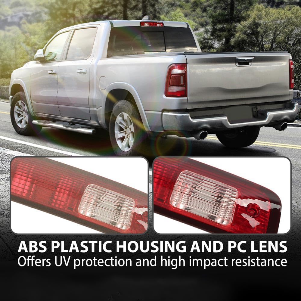 PIT66 3rd Brake Light Fit Dodge Ram 1500 2009-2017 w/Harness w/o Bulbs