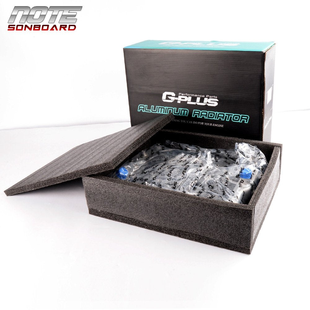 3Row 52MM Aluminum Radiator, Compatible with 92-00 Honda Civic D15 D16 EG EK (In/Out 28mm)