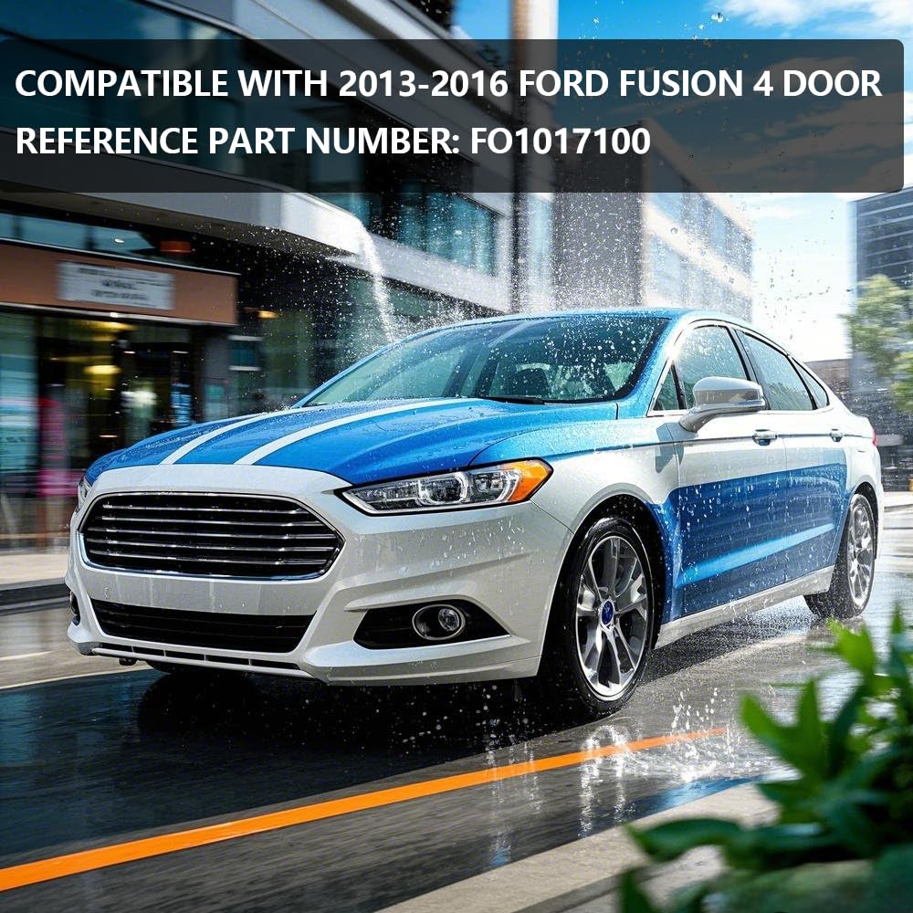 PIT66 Front Lower Air Dam Deflector Fit Ford Fusion 2013-2016