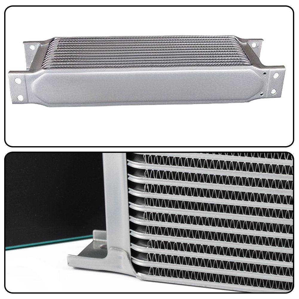PIT66 10 Row 10AN Universal Aluminum Engine Transmission Oil Cooler Kit