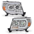 PIT66 Dual Convex LED Projector Headlights Fit 2005-2011 Toyota Tacoma